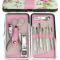12-Piece Manicure Pedicure Nail Clipper Set with Case and Grooming Tools
