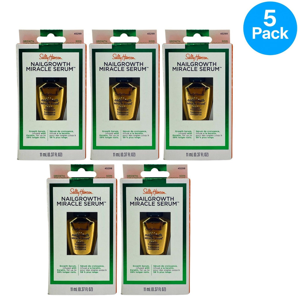 Nail Growth Serum Set - Supports Stronger, Longer Nails - 5 Pack