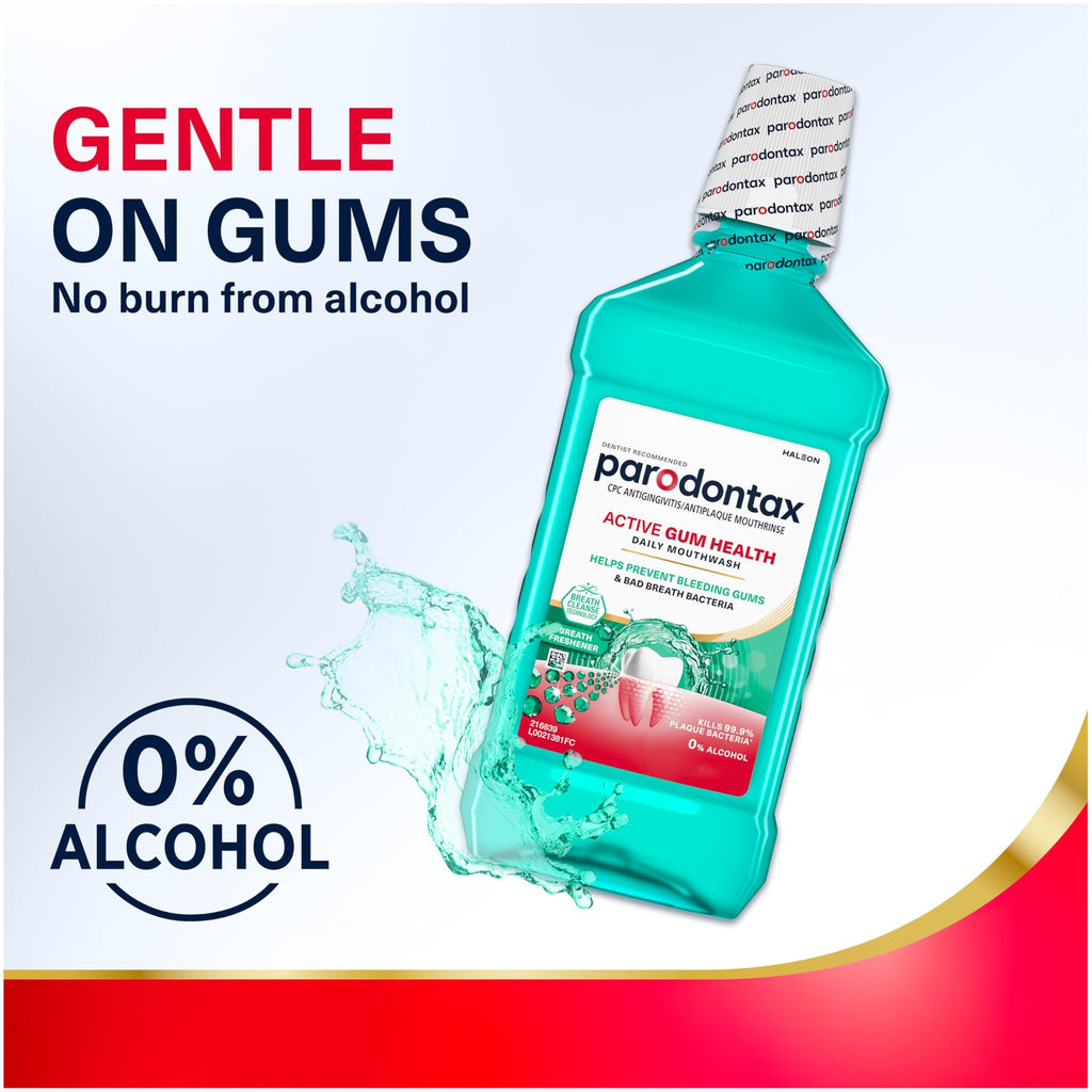 Gum Health Mouthwash - Fresh Breath & Plaque Control, 3 Bottles