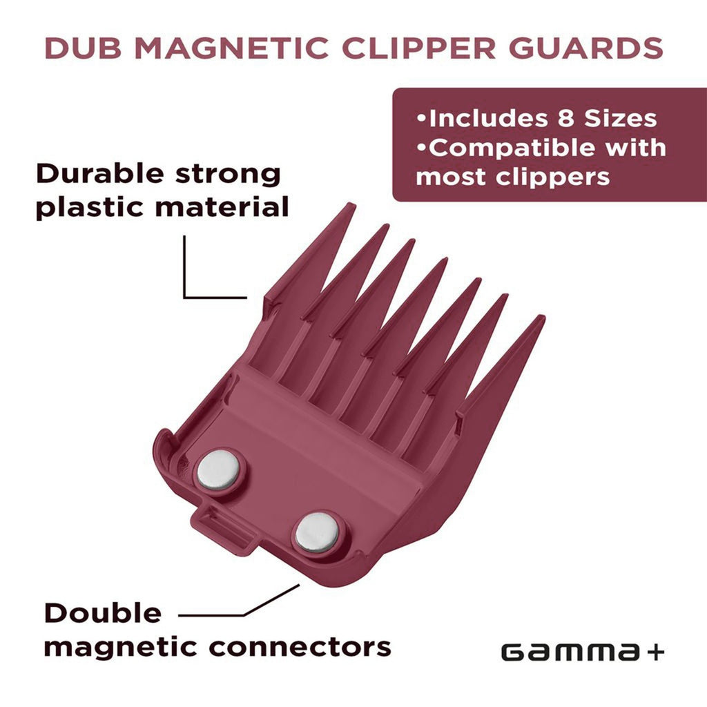 Magnetic Hair Clipper Guard Set 8 Pack - Professional Barber Accessories