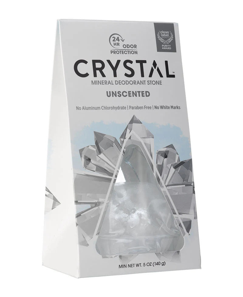 Natural Mineral Deodorant Stone 24HR Odor Protection Unscented 5 oz