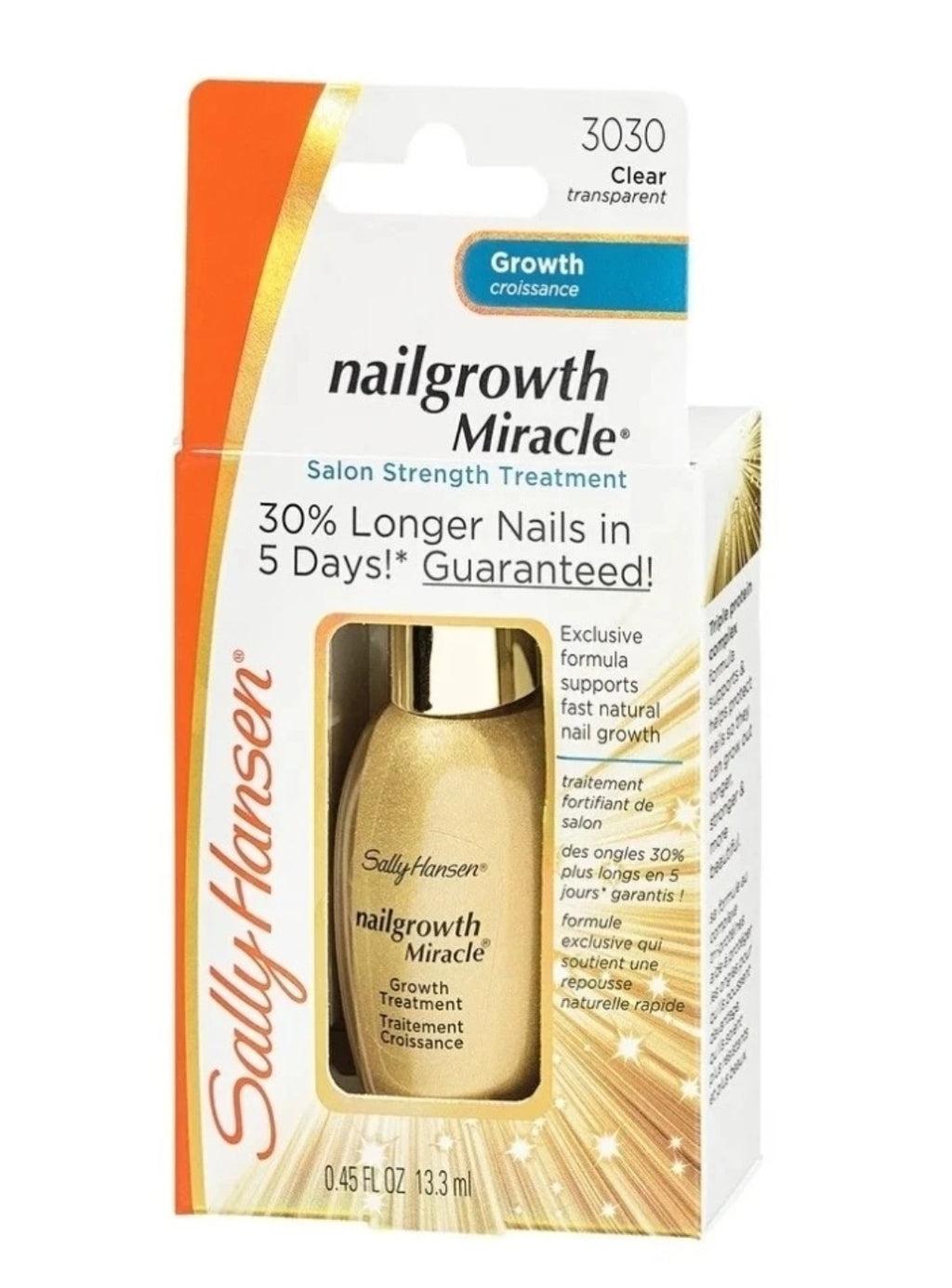 Nail Growth Treatment 2 Pack - Clear Nail Strengthener & Growth Serum