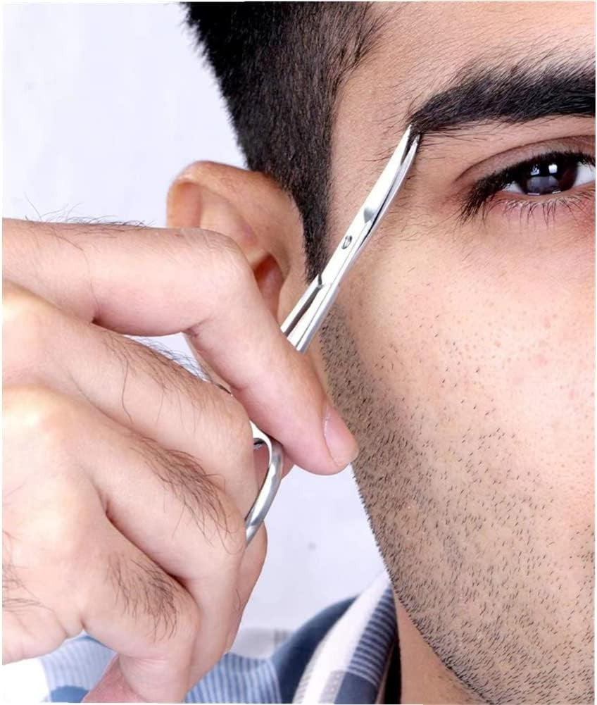 Small Facial Hair Grooming Scissors with Rounded Tips - Multi-Purpose Beauty Tool