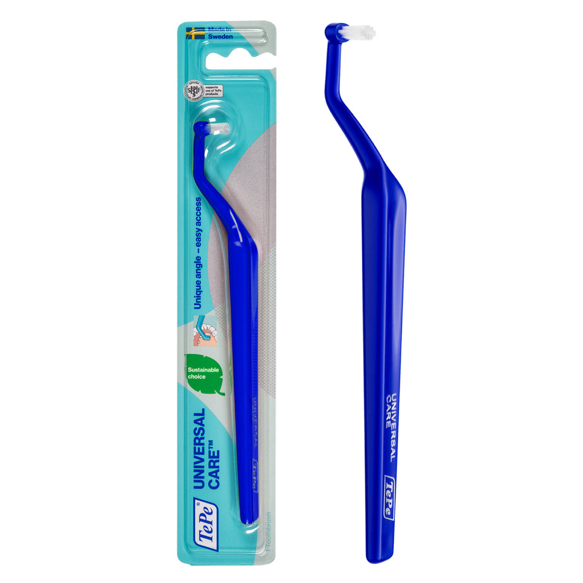 Universal Care Angled Toothbrush for Braces Retainers Implants - 1 Pack