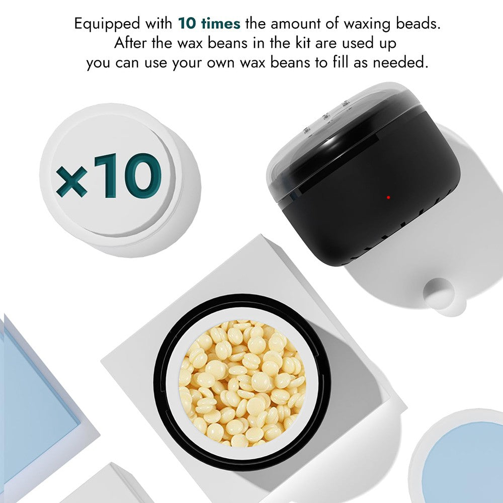 Mini Portable Wax Warmer Kit for Nose, Ear, Eyebrow & Beard Hair Removal