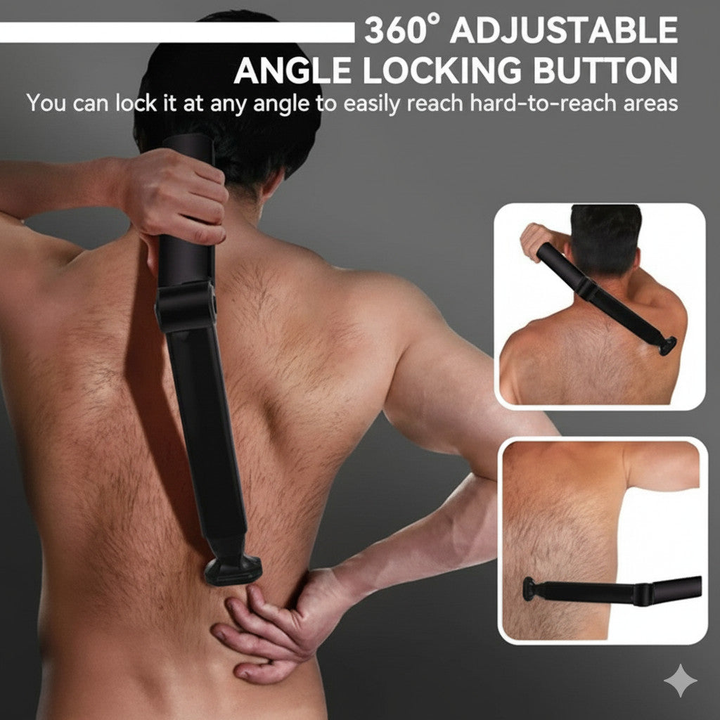 Electric Back Shaver for Men Body Hair Removal USB Rechargeable