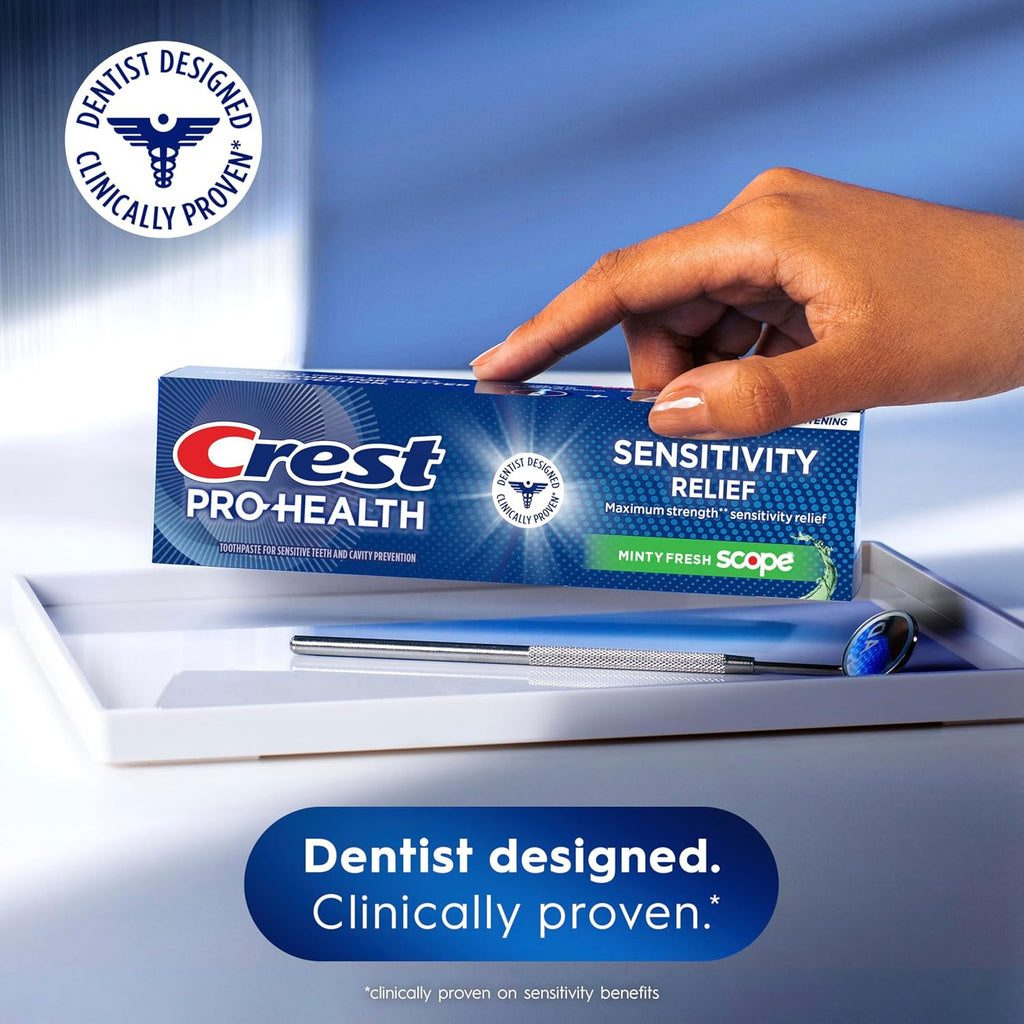 Crest Pro-Health Sensitivity Relief Whitening Toothpaste 2 Pack - Mint Flavor
