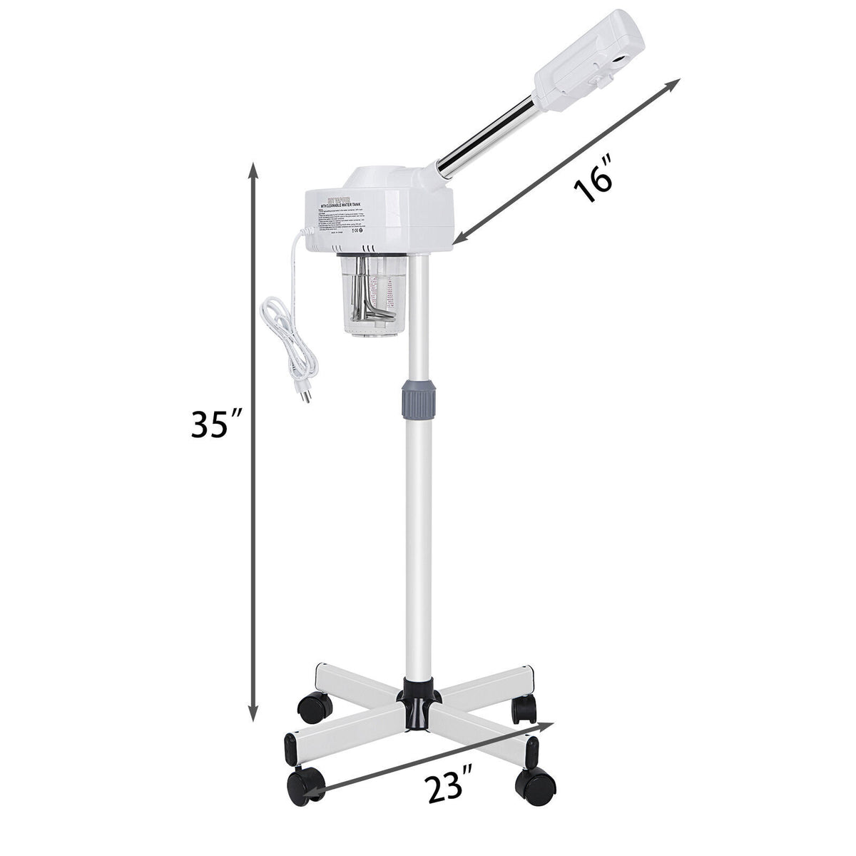Professional Ozone Facial Steamer with Hot Mist Function & Adjustable Height