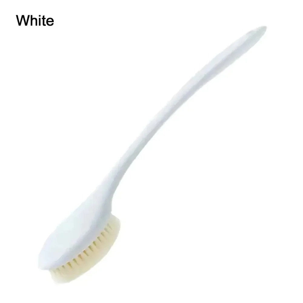 Long Handle Japanese Bath Brush with Soft Bristles for Body Massage & Exfoliation