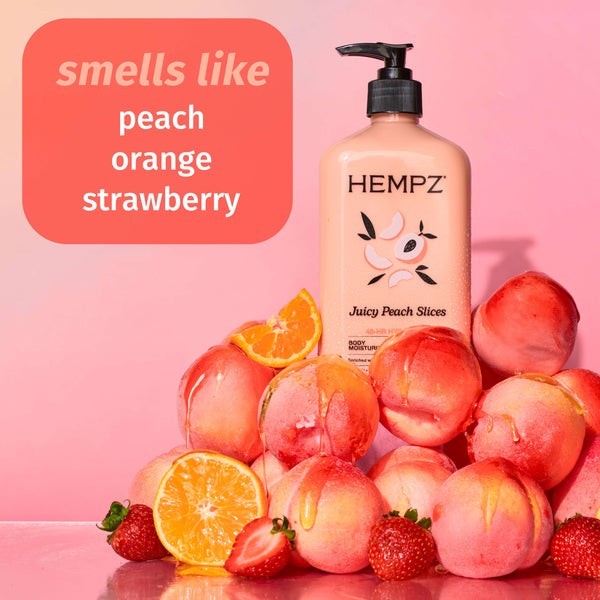 Hempz Juicy Peach Slices Body Moisturizer 17oz - Fresh, Fruity Scent