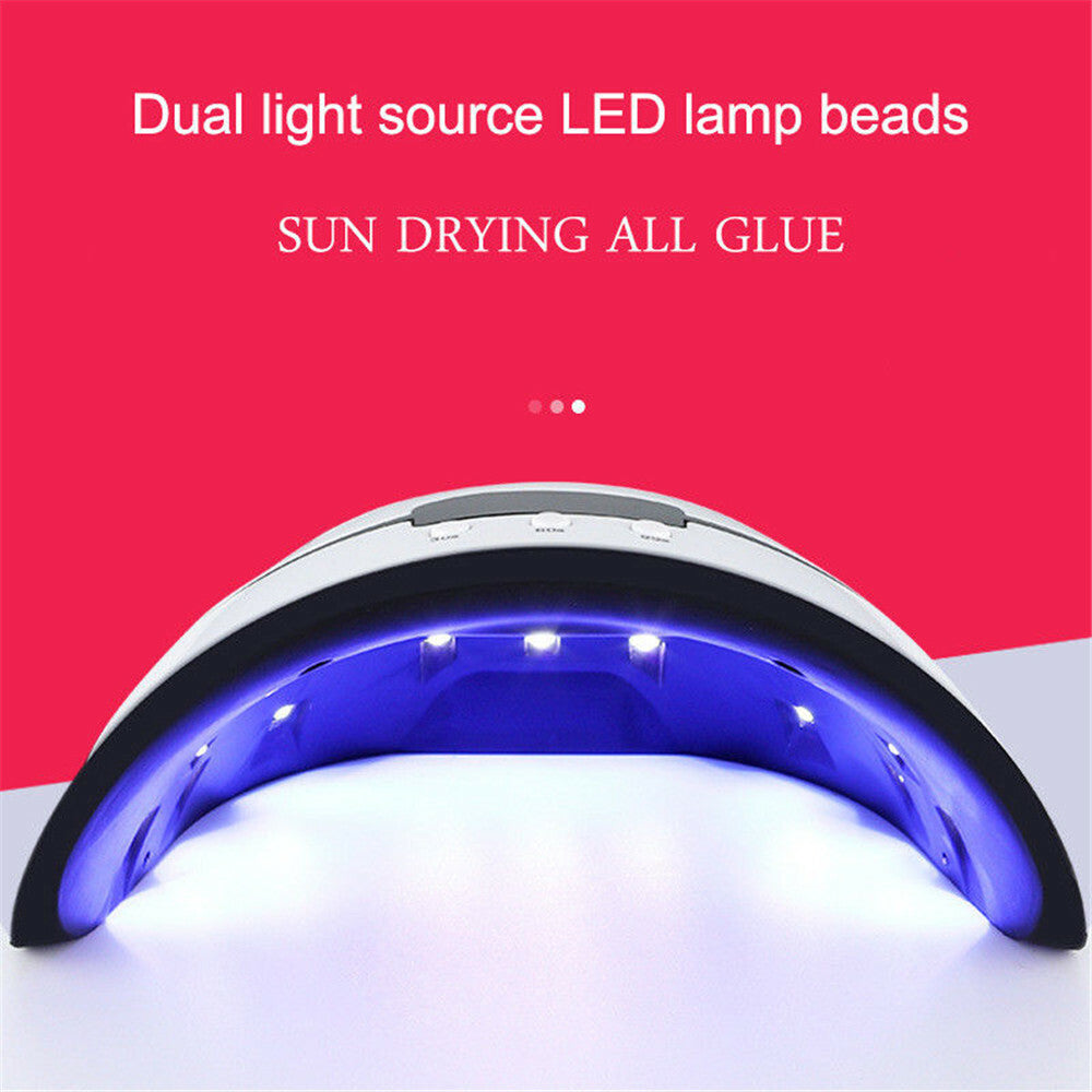 36W UV LED Nail Polish Dryer Lamp with Timer for Gel Manicure