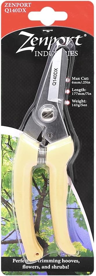 7 Inch High Carbon Steel Hoof Trimmers Shears - Multipurpose Pruning Tool