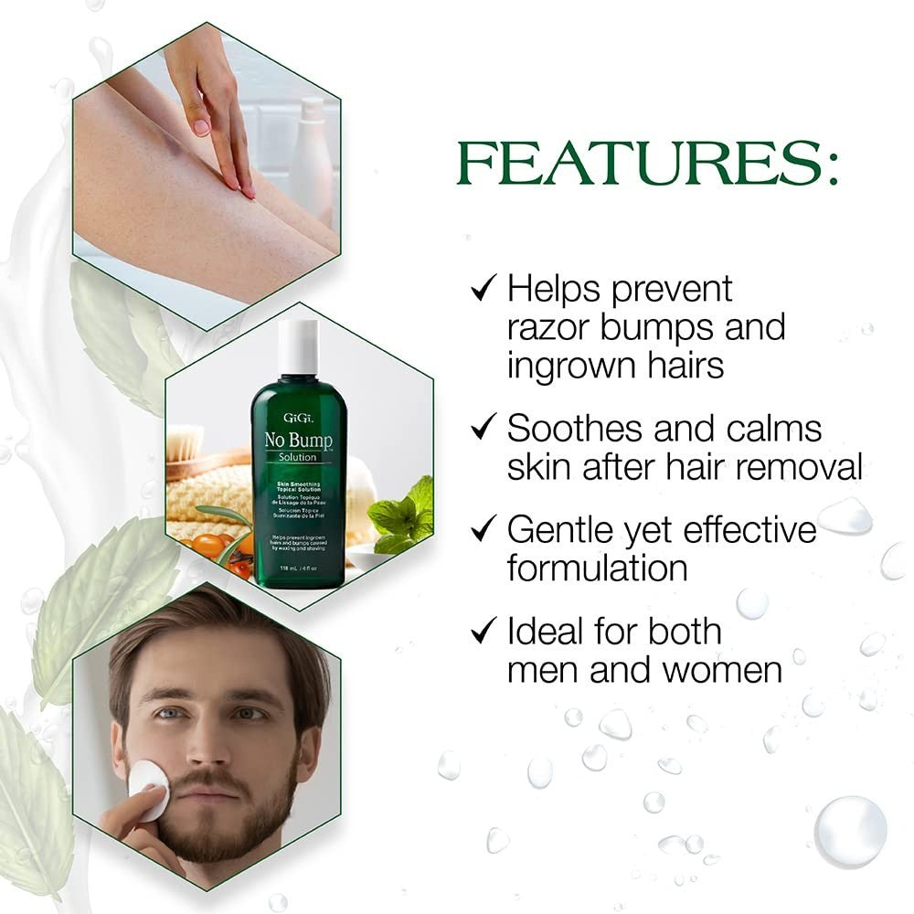 No Bump Ingrown Hair Solution with Salicylic Acid - 4 oz Pack of 2
