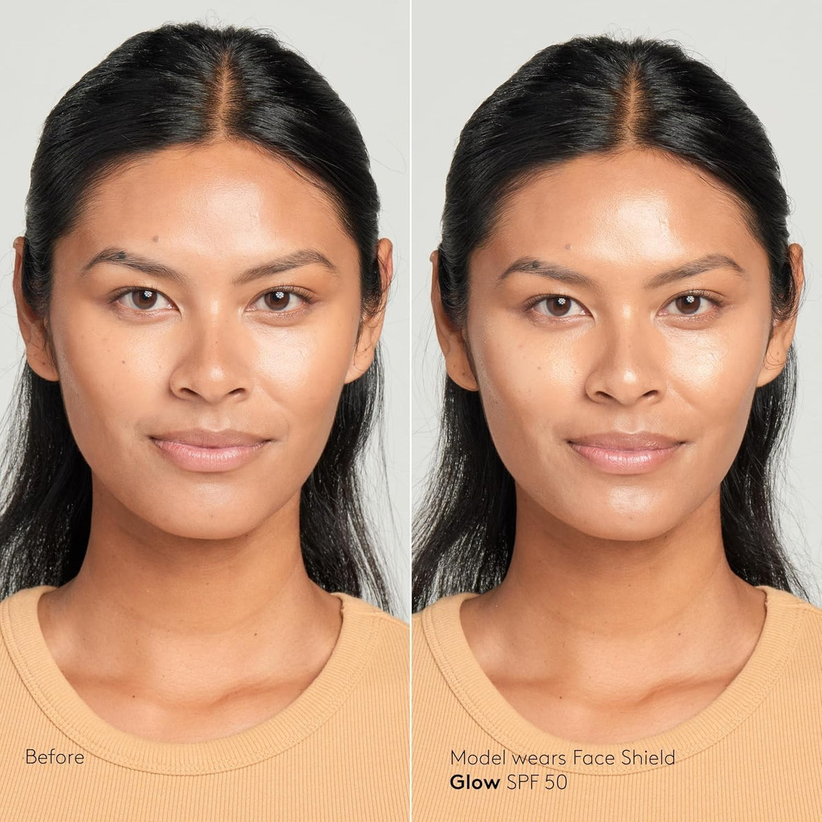 Mineral SPF 50 Face Shield with Glow Finish - Water-Resistant Sun Protection