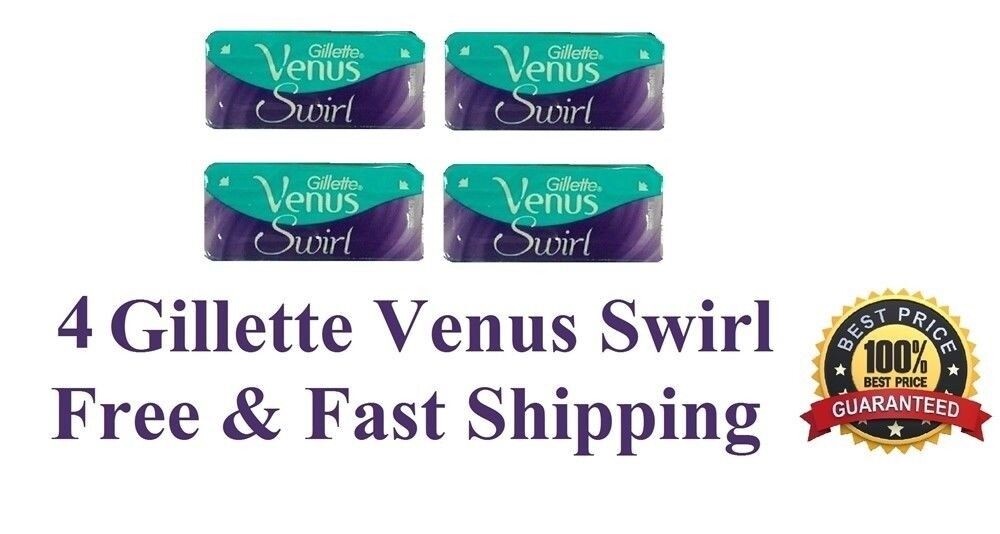 Gillette Venus Swirl Razor Blade Refills, Flex Ball Cartridge, 4 Pack