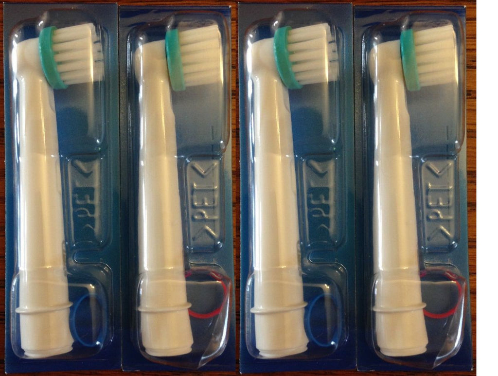 Orthodontic Replacement Toothbrush Heads for Braces - Pack of 4