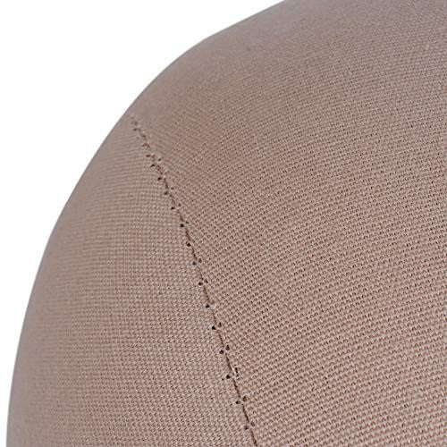 Canvas Wig Head Mannequin 22 Inch Nude Cork Block Stand for Styling Display