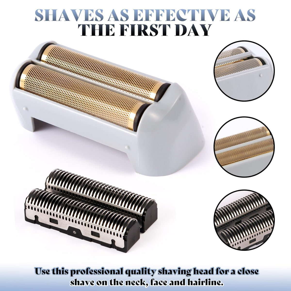 Replacement Foil and Cutters Set for Shaver - Compatible with Andis 17150/17155 - Titanium Material
