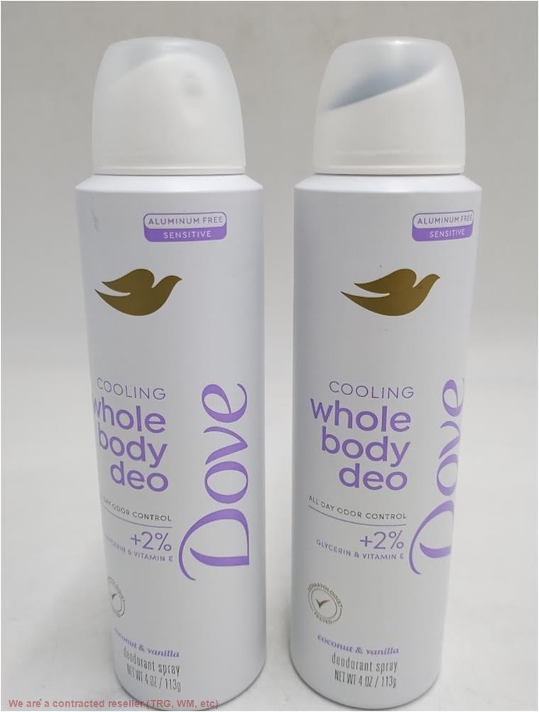 2 Pack Aluminum-Free Invisible Deodorant Spray for Whole Body
