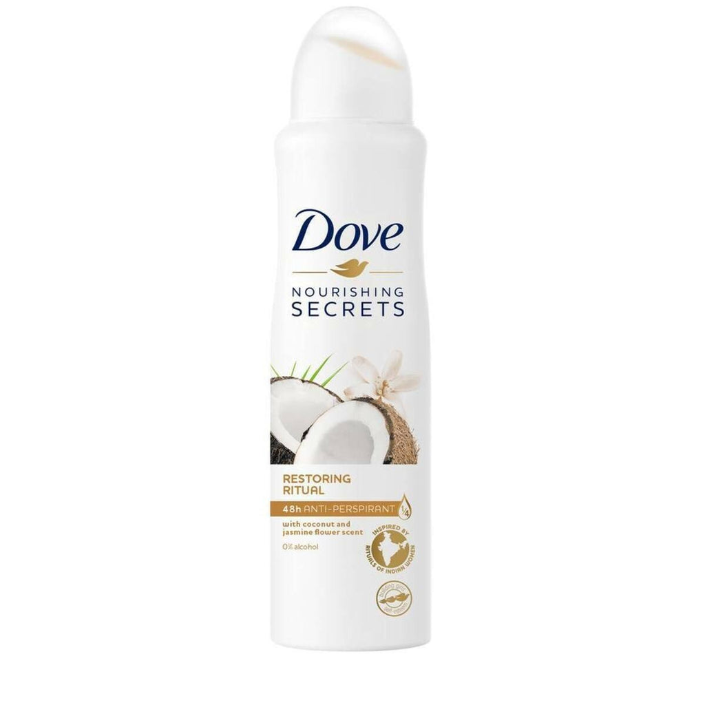 Dove Coconut & Jasmine Antiperspirant Deodorant Spray 48HR Protection - 6 Pack
