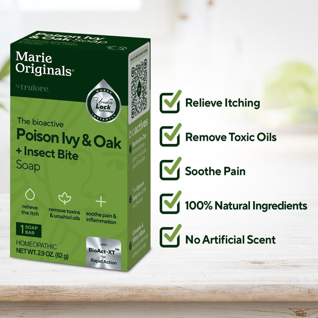 Poison Ivy & Oak Relief Soap Bar - Natural Skin Irritant Treatment (2 Pack)