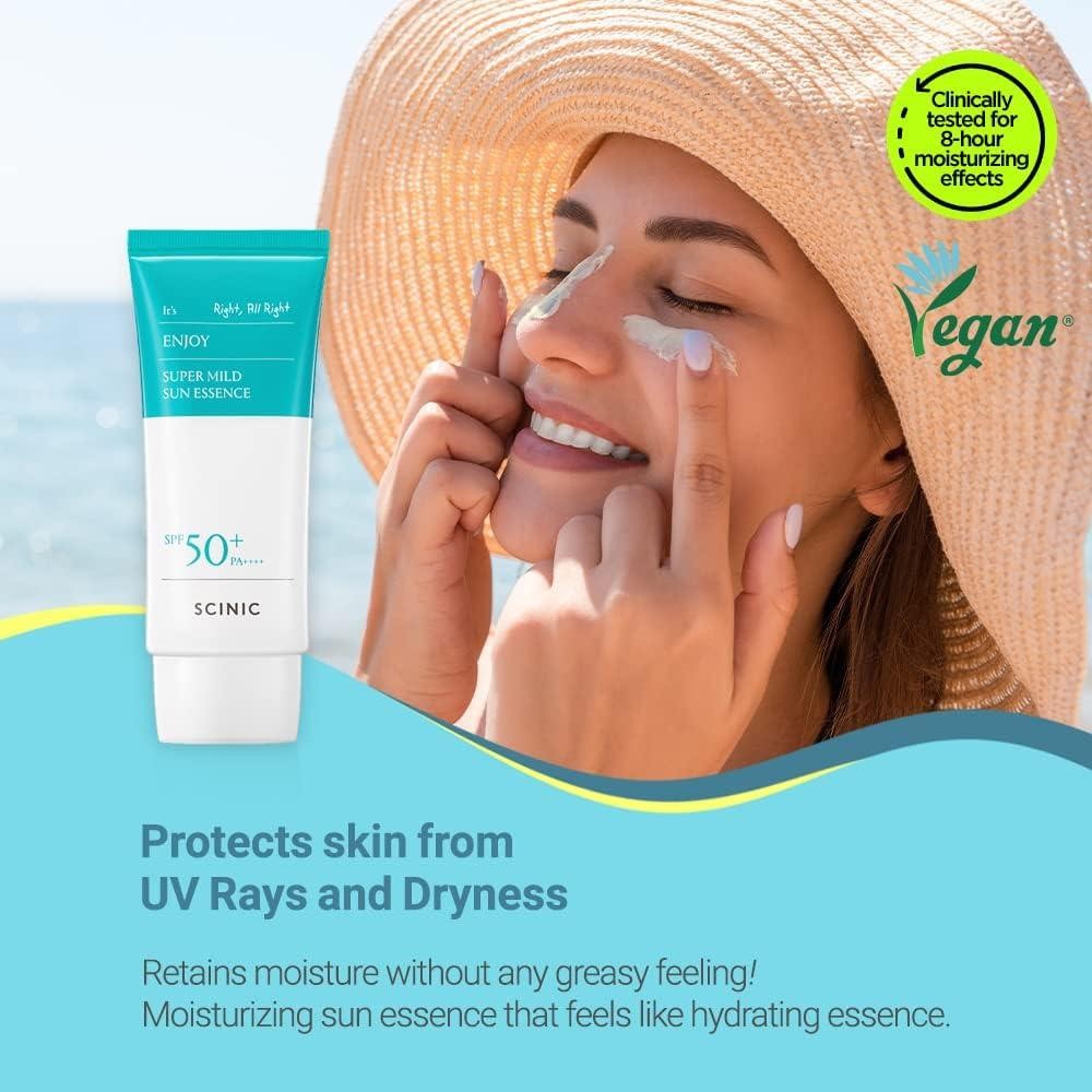 Sun Essence SPF50+ PA++++ Sunscreen for Sensitive Skin 50ml - 2 Pack