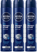 Men's Anti-Perspirant Deodorant Spray 3-Pack, 72H Protection, Quick Dry, Alcohol-Free