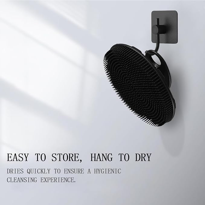 Food-Grade Silicone Body Scrubber Shower Brush - Hygienic Handheld Cleaning Tool