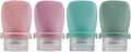 4-Pack TSA Approved Silicone Travel Bottles - Leakproof Toiletry Containers