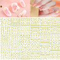 Nail Art Stickers 3D Self-Adhesive Festival Nail Decals for DIY Manicure - Multiple Styles