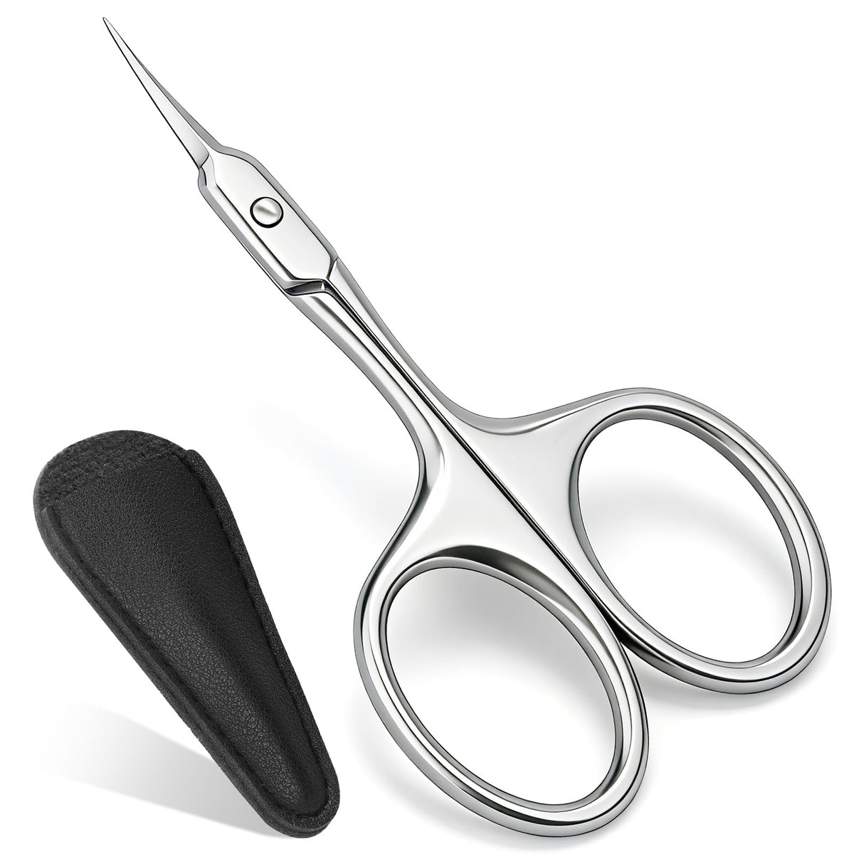 Cuticle Scissors - Curved Tip Nail Grooming Tool for Manicure Pedicure