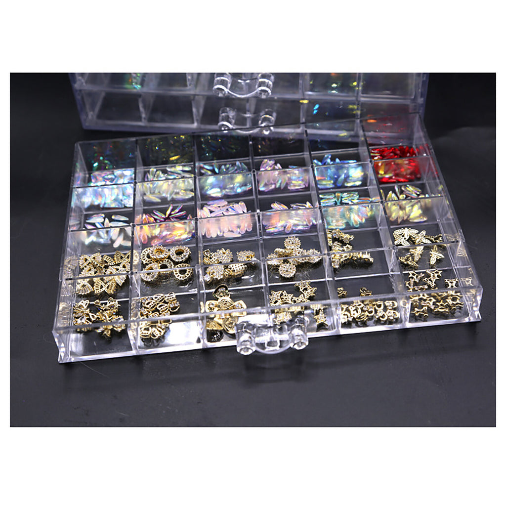 Acrylic Earring Storage Box Organizer with 5 Drawers - Jewelry Holder