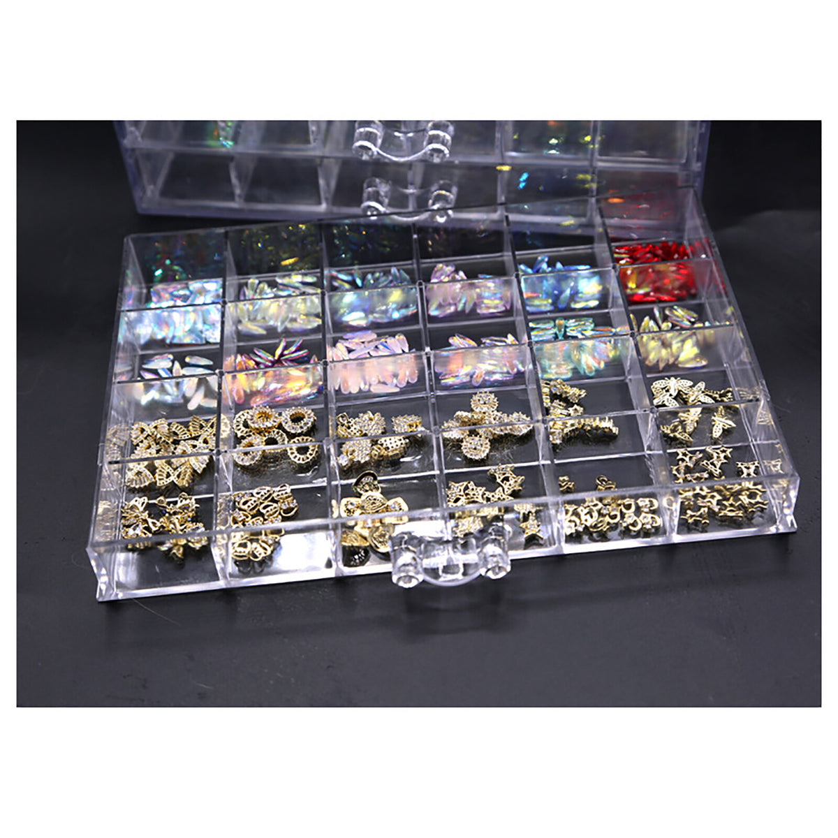 Acrylic Earring Storage Box Organizer with 5 Drawers - Jewelry Holder