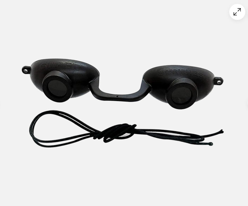 UV Tanning Bed Goggles - Flexible Eye Protection Glasses, 2 Pack