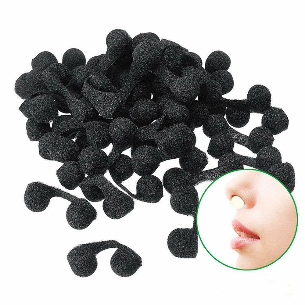 Disposable Nose Filter Plugs for Dust Allergies & Sunless Spray Tanning - Black