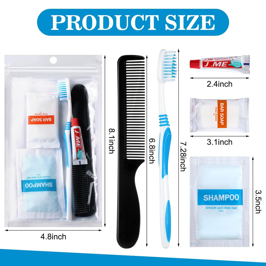 Personal Hygiene Kit Bulk 96 Sets Toiletry Kits for Homeless Care