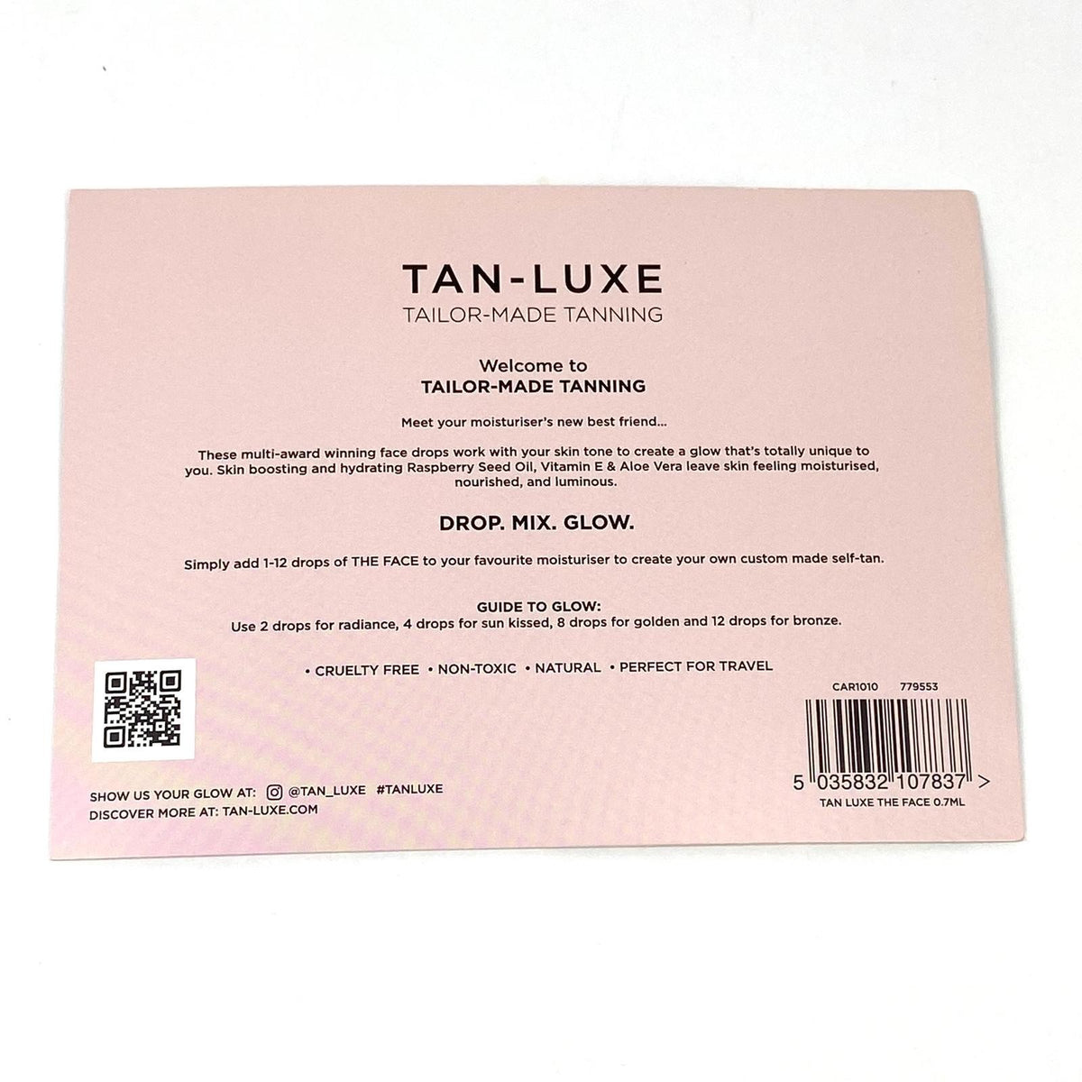 Self Tanning Drops for Face - Customizable Glow, Travel-Friendly Sample