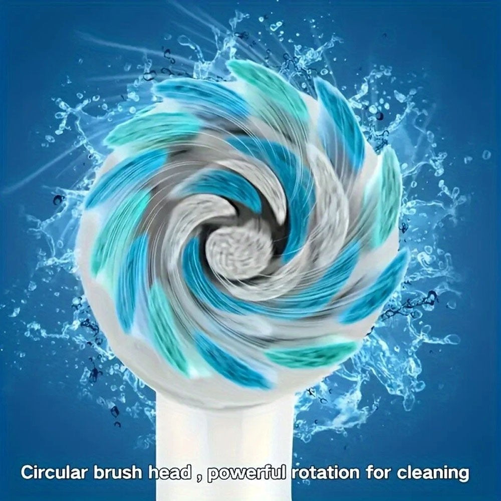 Rechargeable Electric Toothbrush with 4 Brush Heads & 5 Modes - Travel Friendly