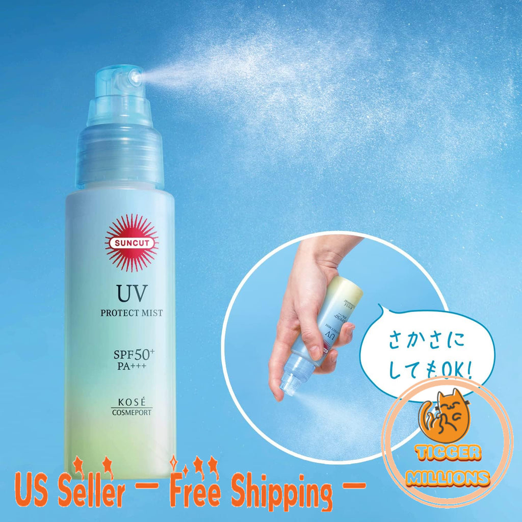 UV Spray SPF50+ PA+++ for Body and Hair - Water-Resistant Sun Protection Mist