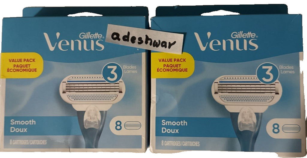 Gillette Venus Smooth 3-Blade Razor Cartridges - 16 Pack, Free Shipping USA