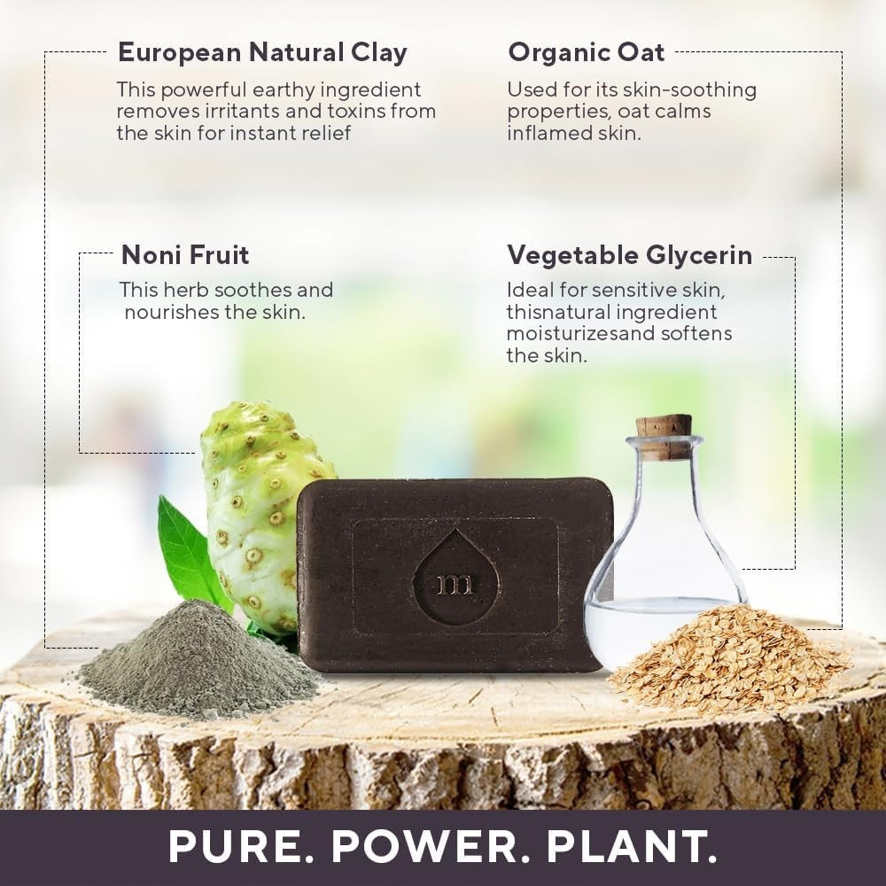 Natural Eczema & Psoriasis Oatmeal Bar Soap for Sensitive Skin - 2 Pack