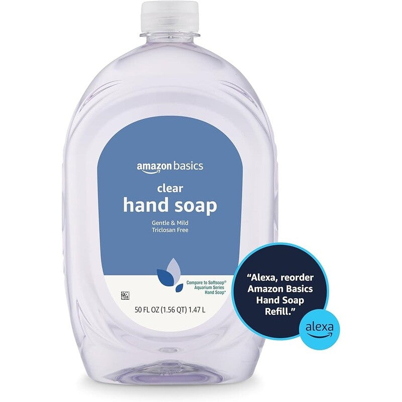 Gentle Mild Liquid Hand Soap Refill - Triclosan-Free, pH Balanced, 50oz
