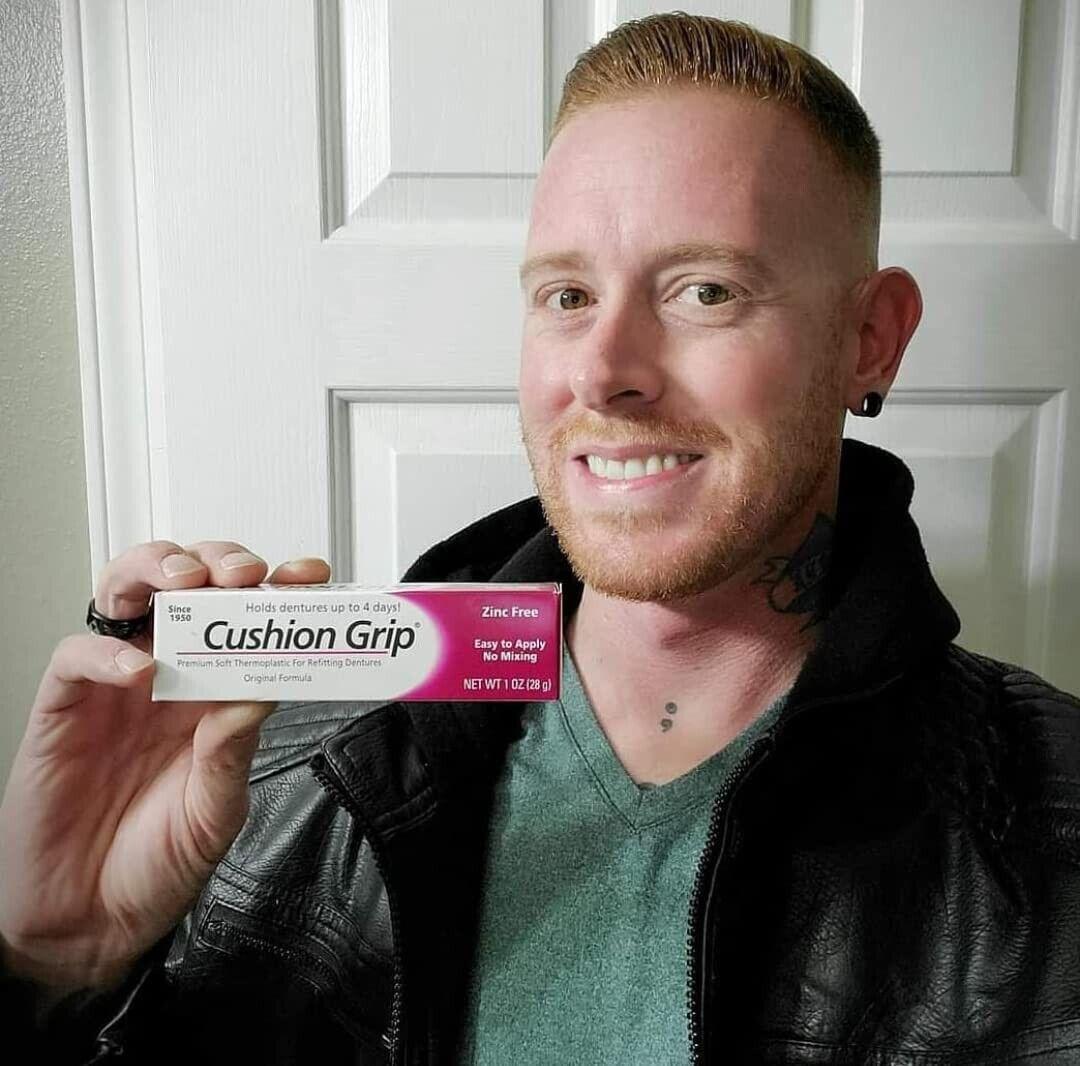 Denture Cushion Grip Thermoplastic Reliner 1oz - Soft, Pliable, Non-Toxic