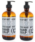 Refillable Hand Soap with Coconut Oil & Rosemary Mint - 16oz & 32oz Pack