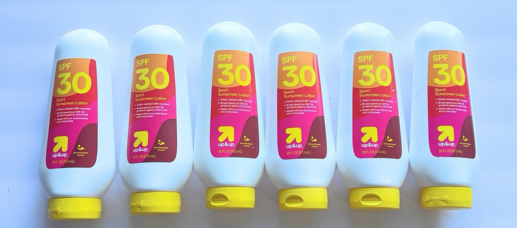 6 Pack SPF 50 Sport Sunscreen Lotion - 16 Oz | Water-Resistant, Broad Spectrum