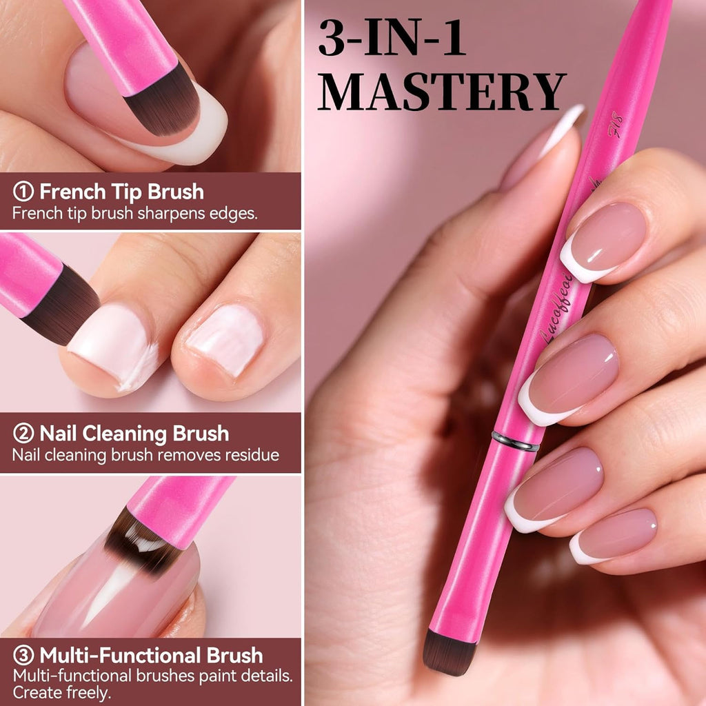 French Tip Nail Brush - Kolinsky Sable for Gel & Acrylic Nail Art
