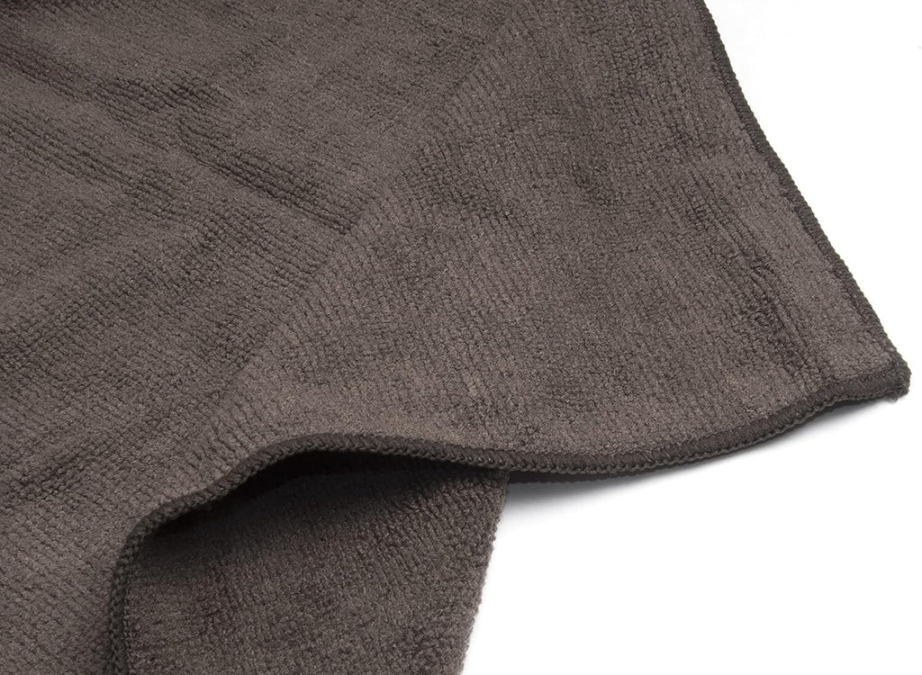 Microfiber Salon Hair Towels Set of 10 16x29 Inches - Brown, Quick Dry & Gentle