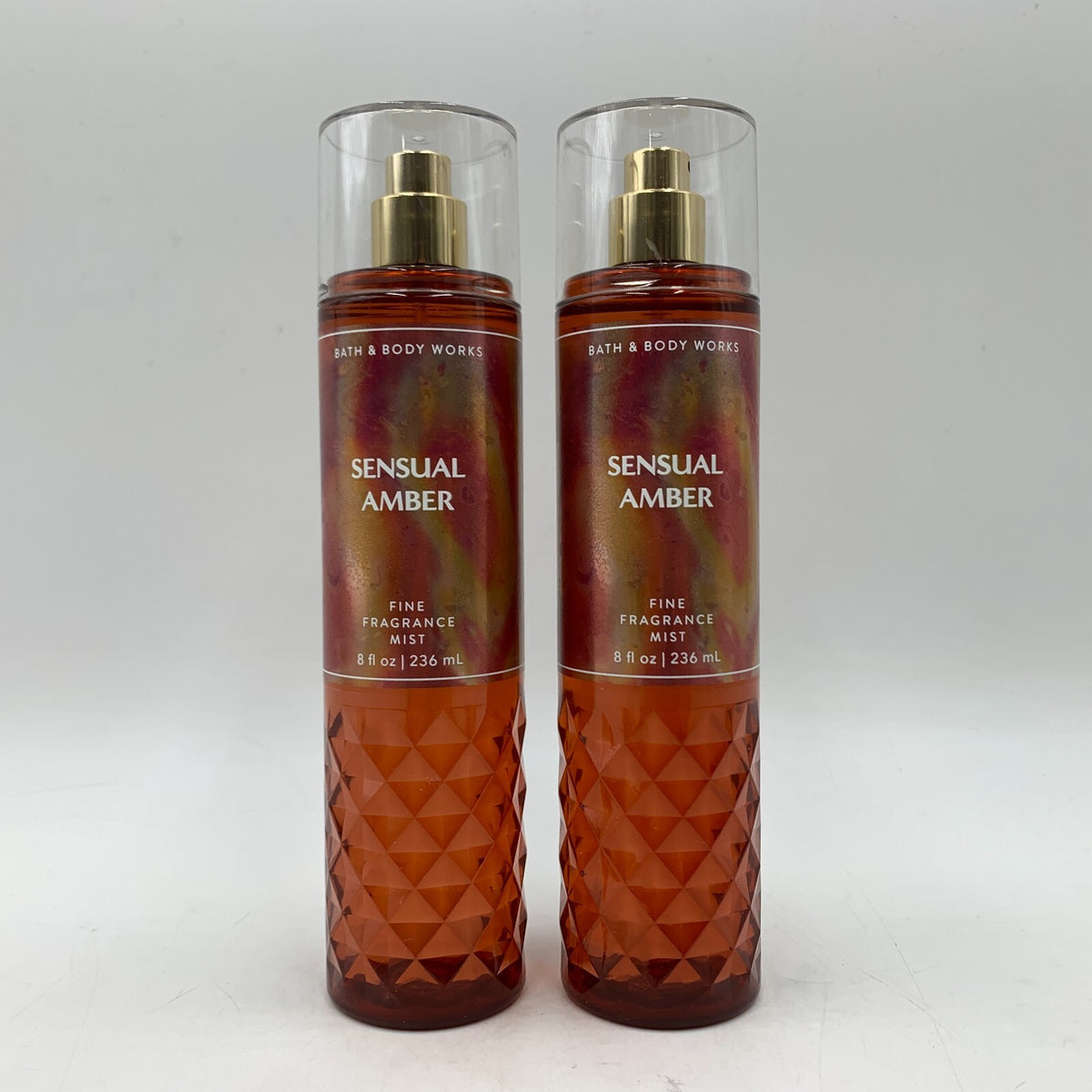 Bath & Body Works Sensual Amber Fragrance Mist Set - 2 x 8 Fl Oz