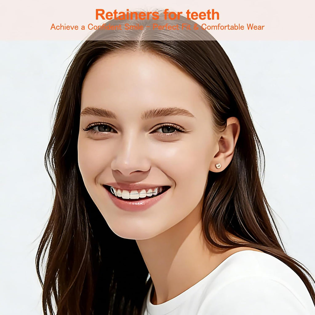 Custom Clear Retainer for Upper & Lower Teeth - Durable, Adjustable, Breathable