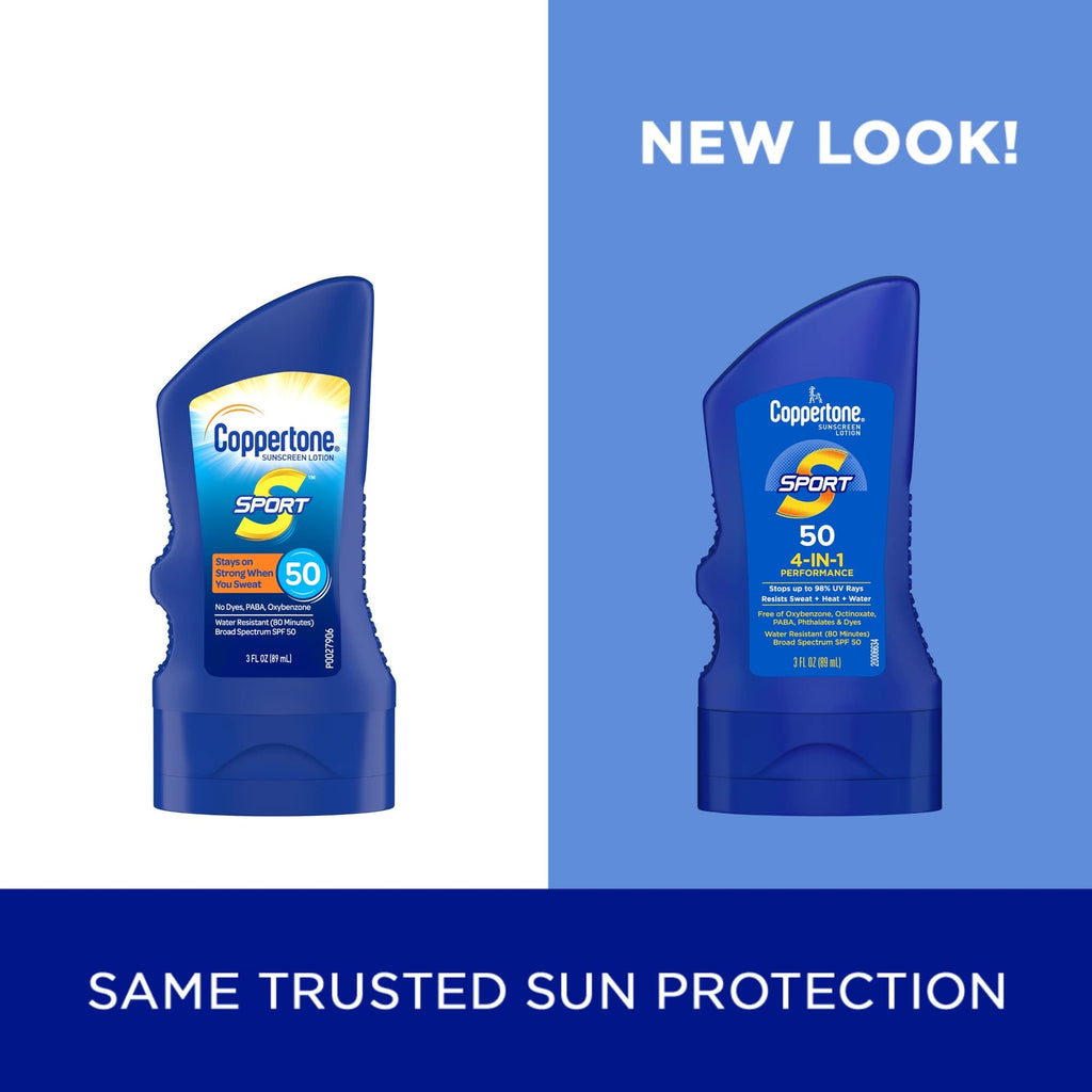 Water-Resistant Sunscreen Lotion SPF 50 Travel Size 3 Fl Oz